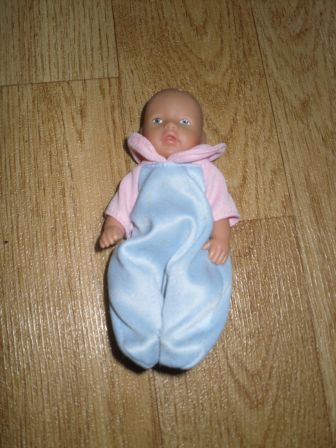 blauw/roze boxpakje 11 cm