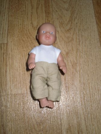 kaki/wit pakje 11 cm