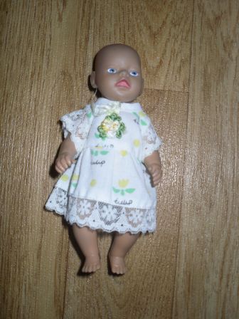 wit/kant jurkje 14 cm