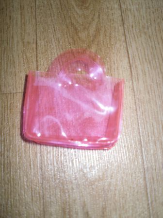 mini plastic boodschappentasje