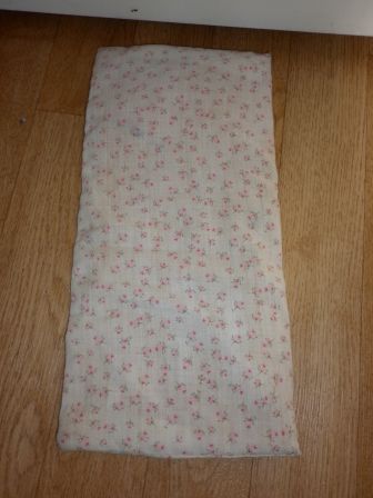 kussen/kleine deken met bloemetjes