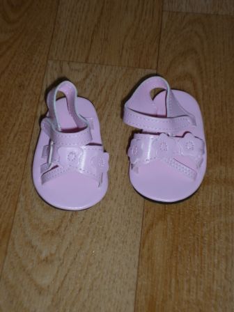 roze sandalen 6 cm, nieuw!
