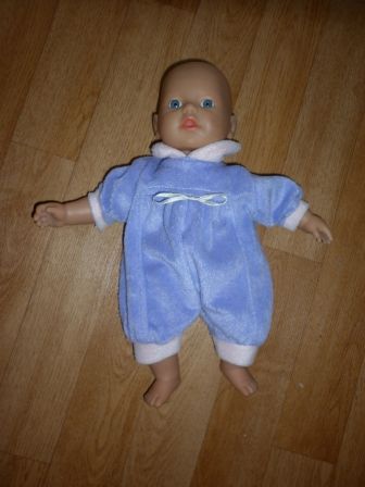 baby born 32 cm met paars boxpakje