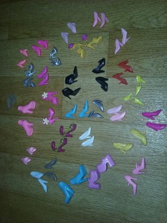 schoenen met hakken voor barbie/tienerpop