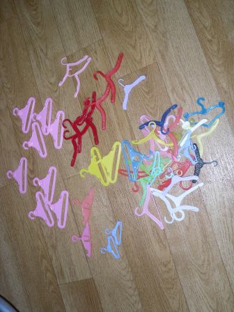 barbie kledinghangertjes