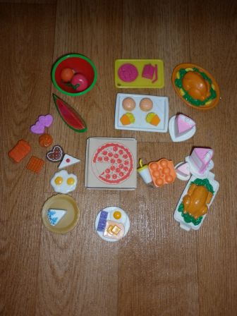 barbie/mini baby born eten en drinken