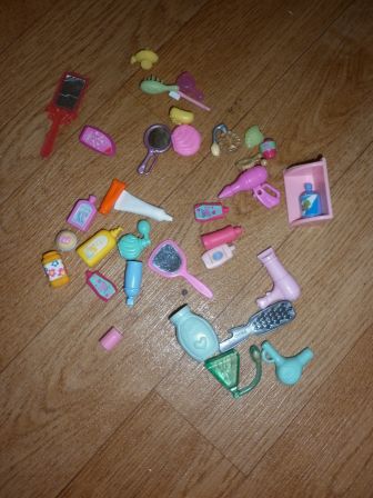 barbie/mini baby born badkamerspullen