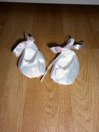 balletschoentjes 6 cm, wit, nieuw