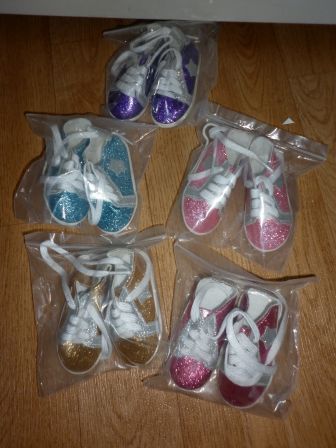 glitter/ster sneakers 6-7 cm
