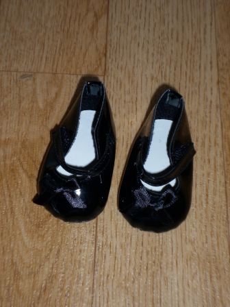 zwarte schoentjes met strik 6 cm