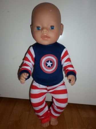 Captain America pyjama 43 cm