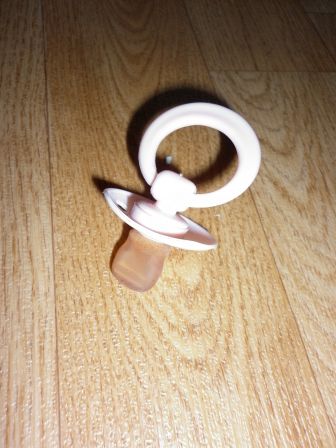 roze speen met rubberen nop