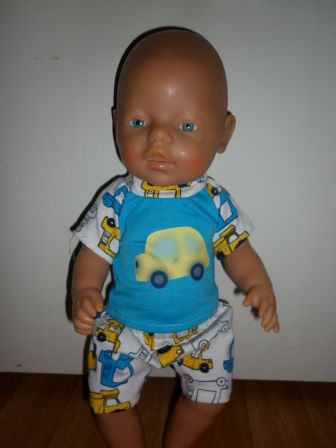 zomersetje met auto's 43 cm