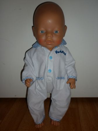 wit boxpak met blauwe accenten 40-43 cm