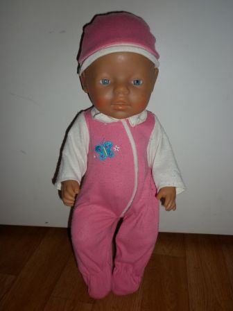 roze/creme boxpak met vlinder 40-43 cm