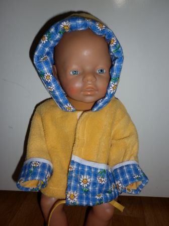 geel met blauwe jas 43-48 cm