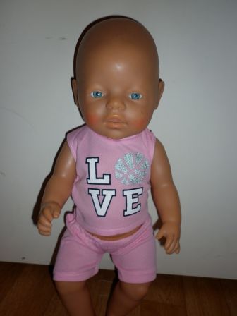 roze zomer/gym pakje 40-43 cm