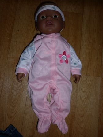 roze/vlinder boxpakje 32-34 cm