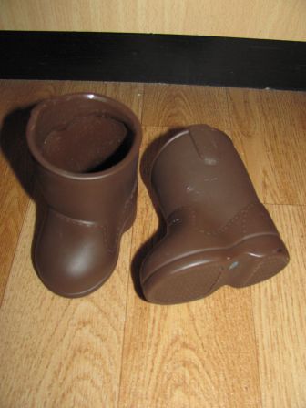 paardrijlaarzen, bruin 6 cm