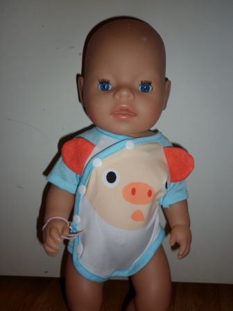 rompertje met varkentje 43 cm