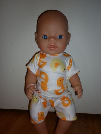 zomerpakje met eendjes 43 cm