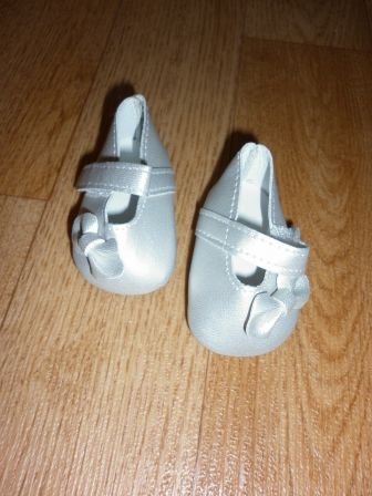 zilveren schoentjes met strik 6 cm