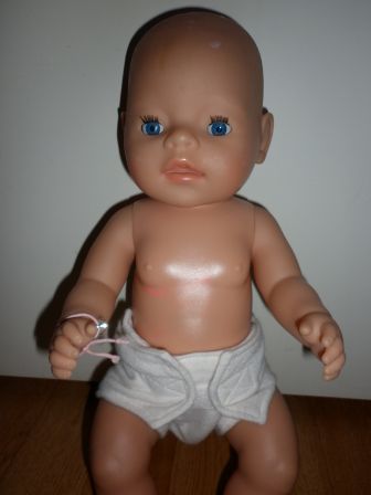 witte stoffen luier 43 cm