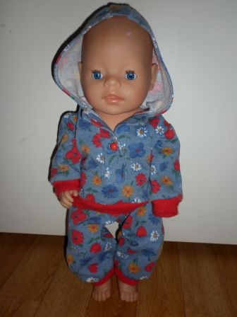 2 delig pakje met bloemen 43 cm