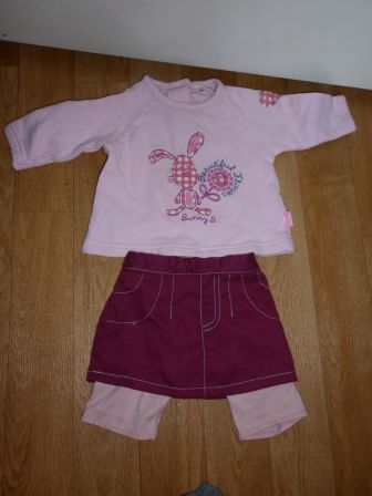 2 delige set voor pop 50-55 cm