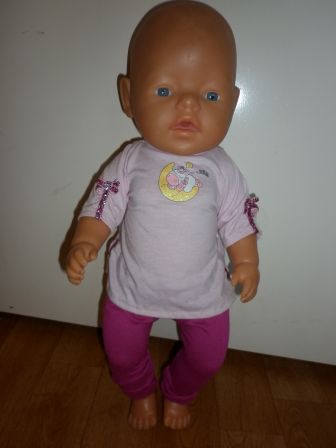 pyjama met slapende eenhoorn 43 cm