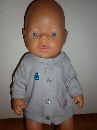 grijs orgineel vest 43 cm