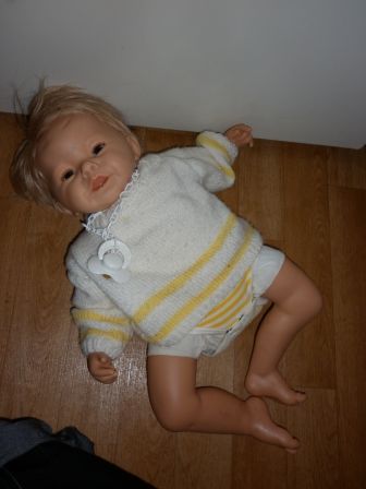 levensechte babypop 50 cm