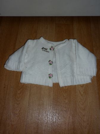 creme wit zapf vestje 43 cm