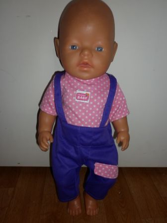 boxpak paars/roze/stip 43 cm