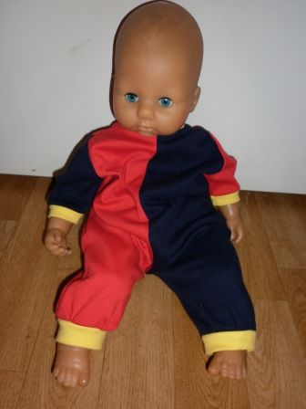 boxpak in rood/zwart/geel 46 cm