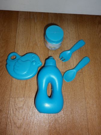 blauwe verzorgingset