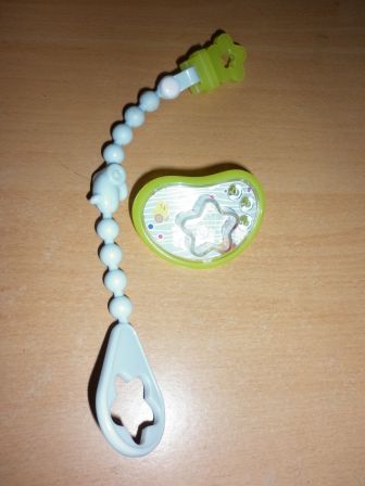 speen lichtblauw met geel 43 cm baby born