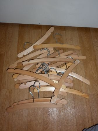 houten kledinghangers