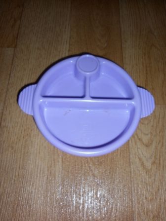 paars poppenbord met vakjes