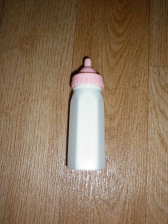 klein, hard plastic flesje