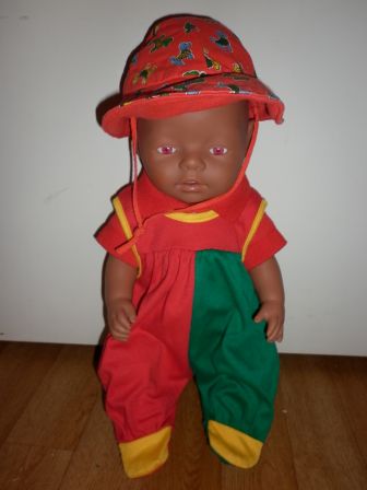 3 delige rood/groen/gele set 43 cm