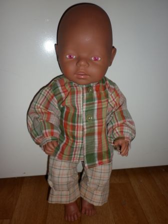 geruite pyjama 43-46 cm