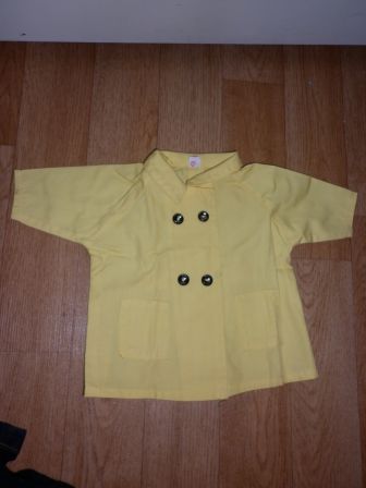 gele jas, merk SIO, maat 49