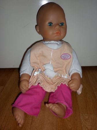 hemdje met roze broek 46-48 cm