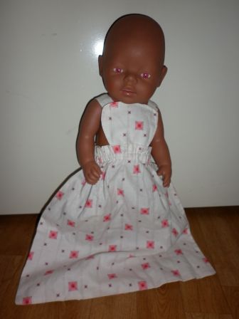 slaapzak wit/bloem 43-48 cm