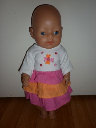 jurkje met stroken 43 cm