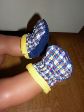 geruite slofjes 6 cm