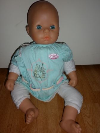 lichtblauw jurkje Annabell 46 cm