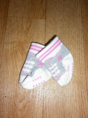 sokjes met veterprint 6 cm