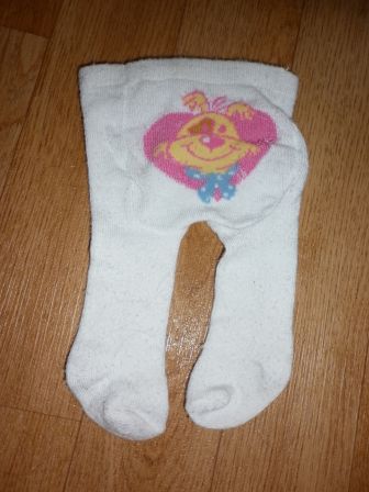 witte maillot met hondje 43 cm